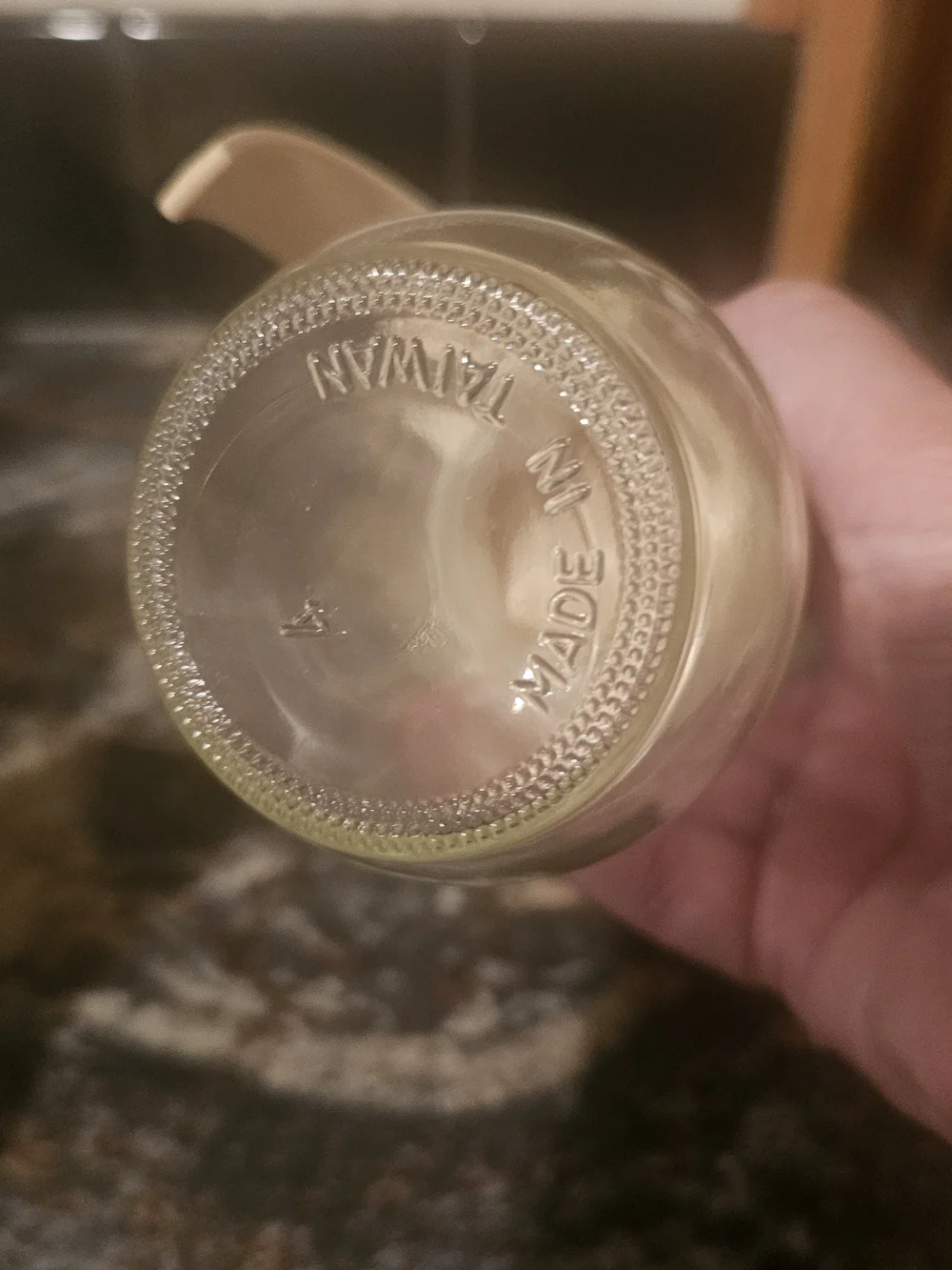 Cream Pour-Top Glass Syrup Dispenser - Easy-Pour Lid